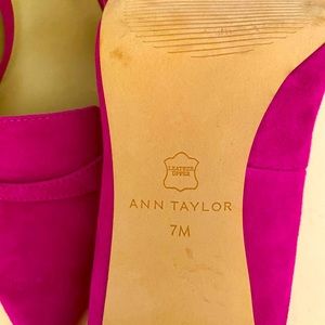 Suede Ann Taylor Heels. Never worn!